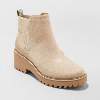 Women&#39;s Taci Pull-On Ankle Boots - Universal Thread&#8482; Taupe 8 | Target