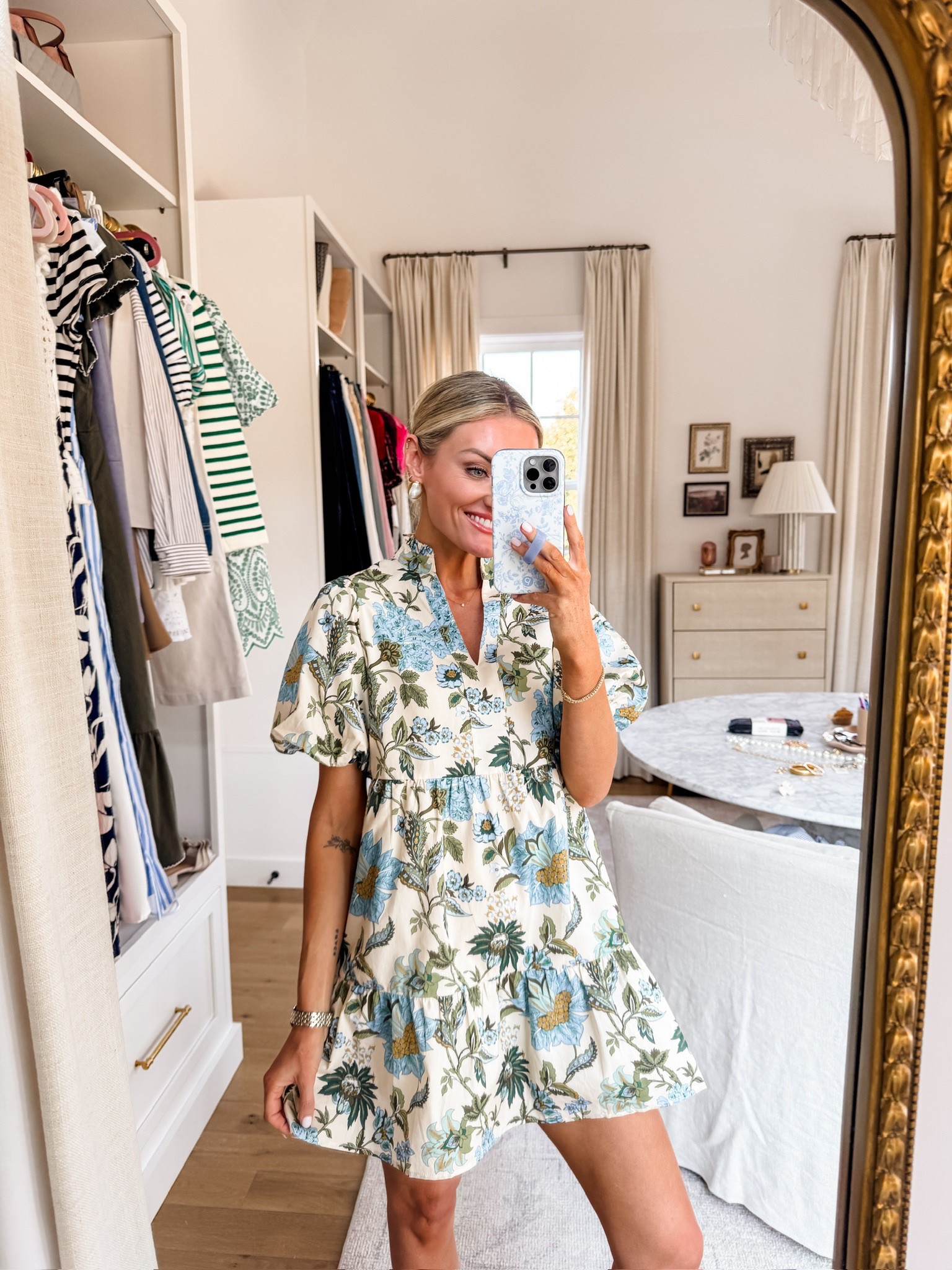 Such a cute dress for spring!! I love the floral print 😍 wearing an XS. 

Loverly Grey, floral mini dress, puff sleeve dress, spring dress, Masters outfit ideas, Easter dress 

#LTKSeasonal #LTKStyleTip #LTKWatchNow