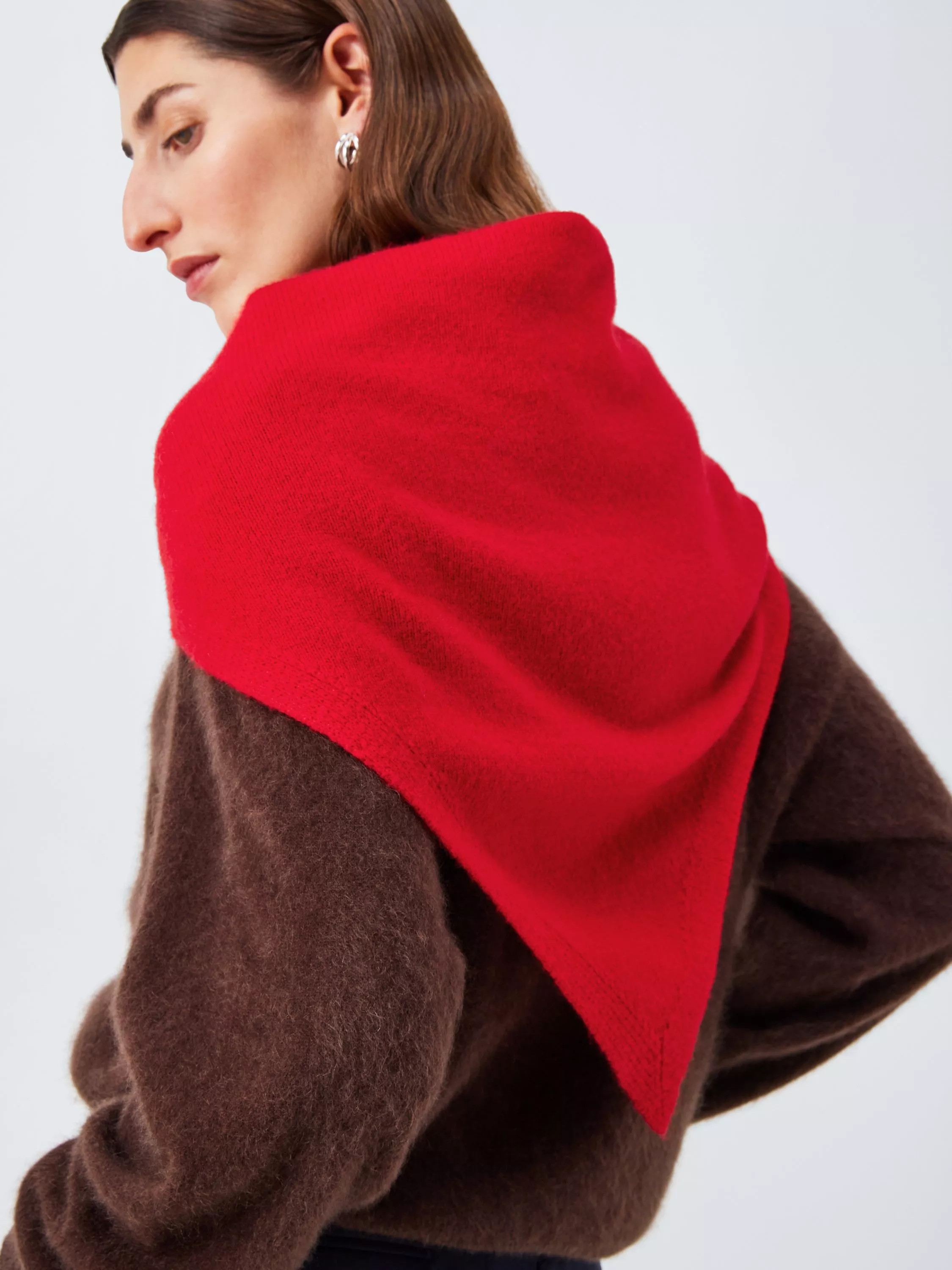 John Lewis Wool Blend Knit Bandana Scarf | John Lewis (UK)