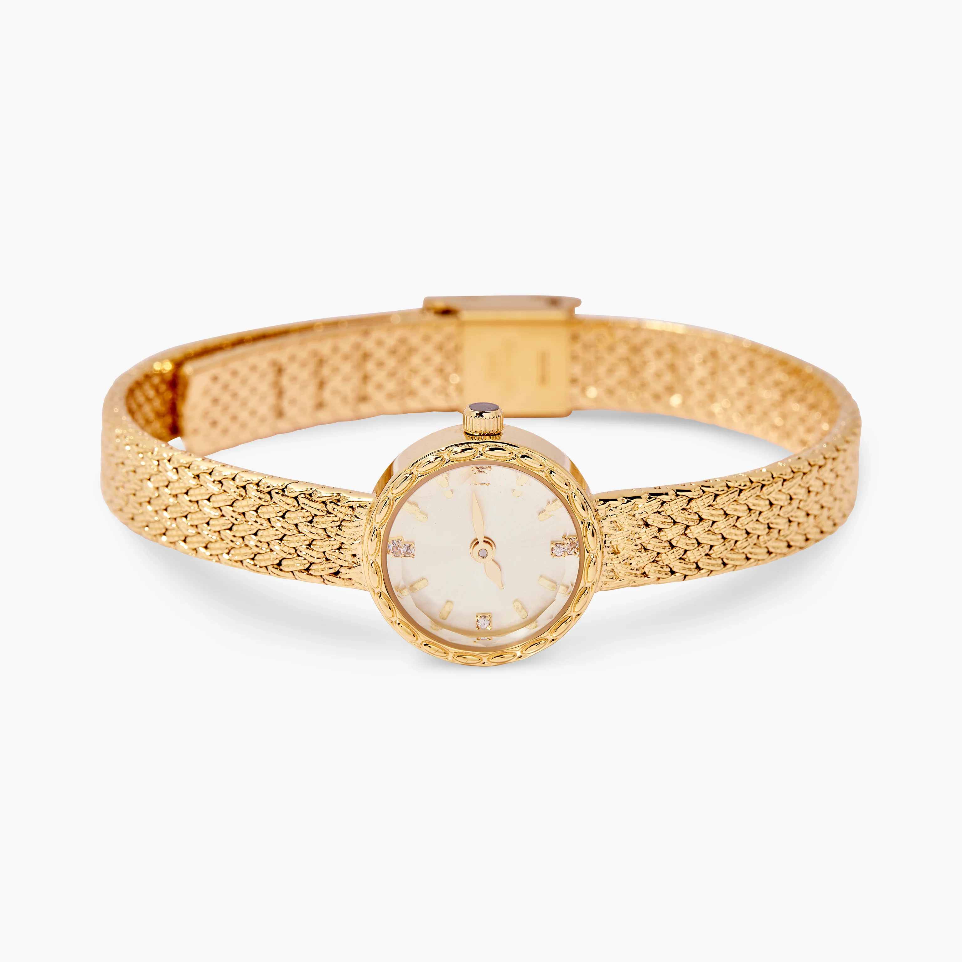 Soleil Woven Gold Watch | Brook and York