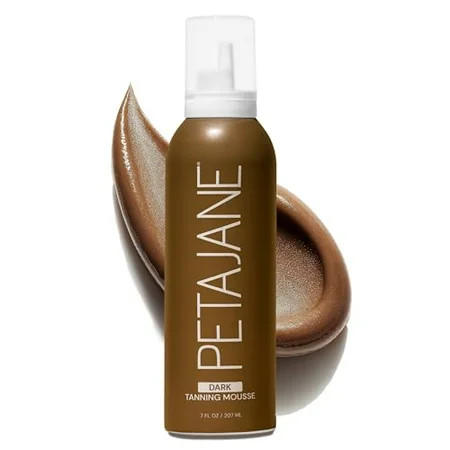 Dark Tanning Mousse 7oz - Sunless Self-Tanner for a Natural Streak-Free Organically Derived Lightweight & Fast Absorbing Non-Sticky For All Skin Types Vegan & Cruelty-Free | Walmart (US)