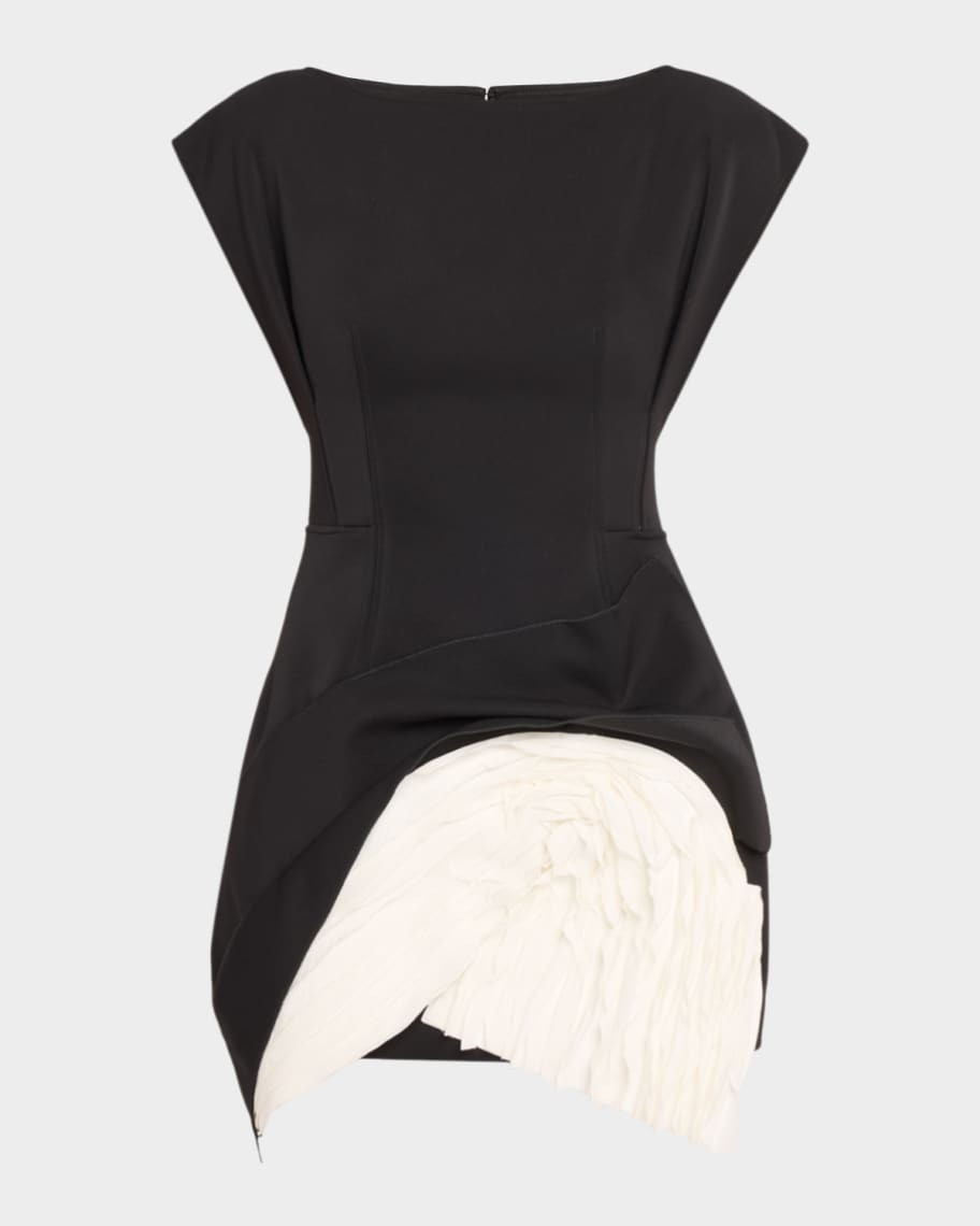 Acler Droxford Two-Tone Mini Dress | Neiman Marcus