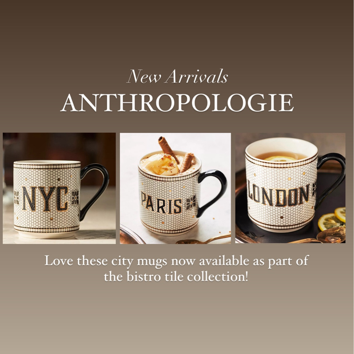 My favorite home collection just got in some new additions! These mugs would make great holiday gifts and are only $14! 

Anthropologie home, home decor, Fall home finds, gift idea, kitchen must have

#LTKSeasonal #LTKFamily #LTKHome