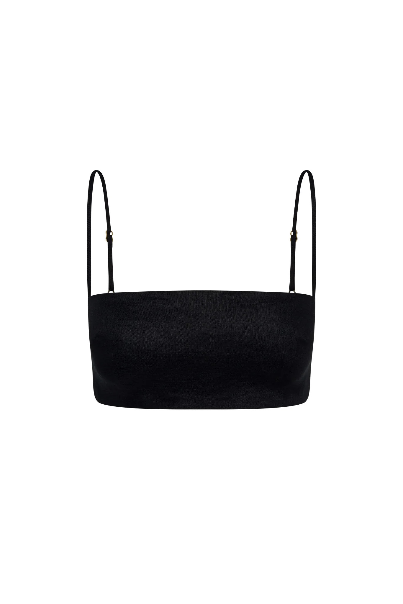 San Diego Top - Black Linen | Monday Swimwear