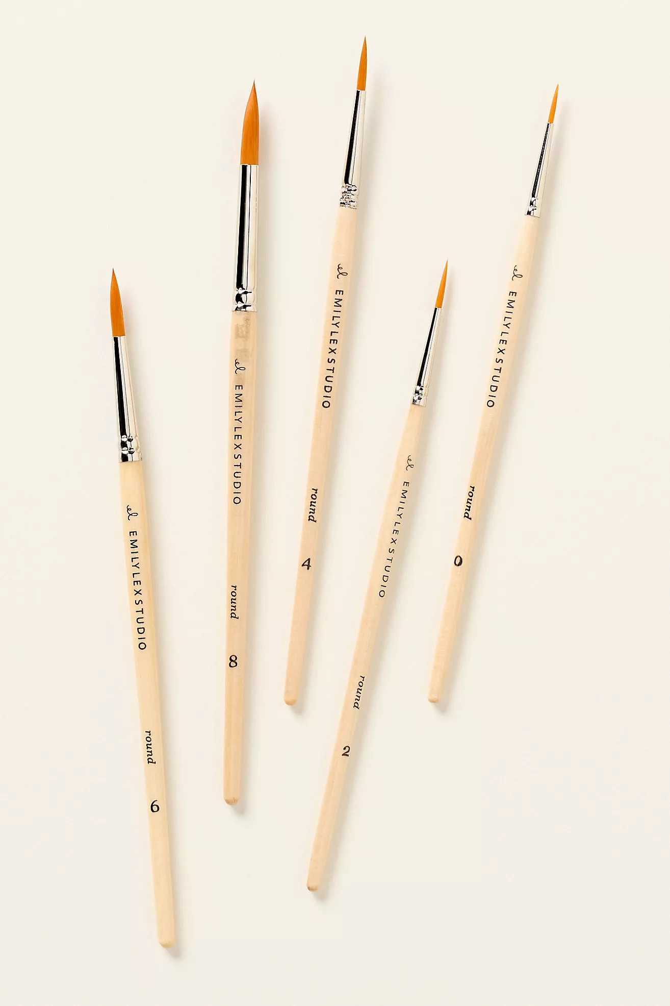 Emily Lex Watercolor Paintbrushes, Set of 5 | Anthropologie (US)
