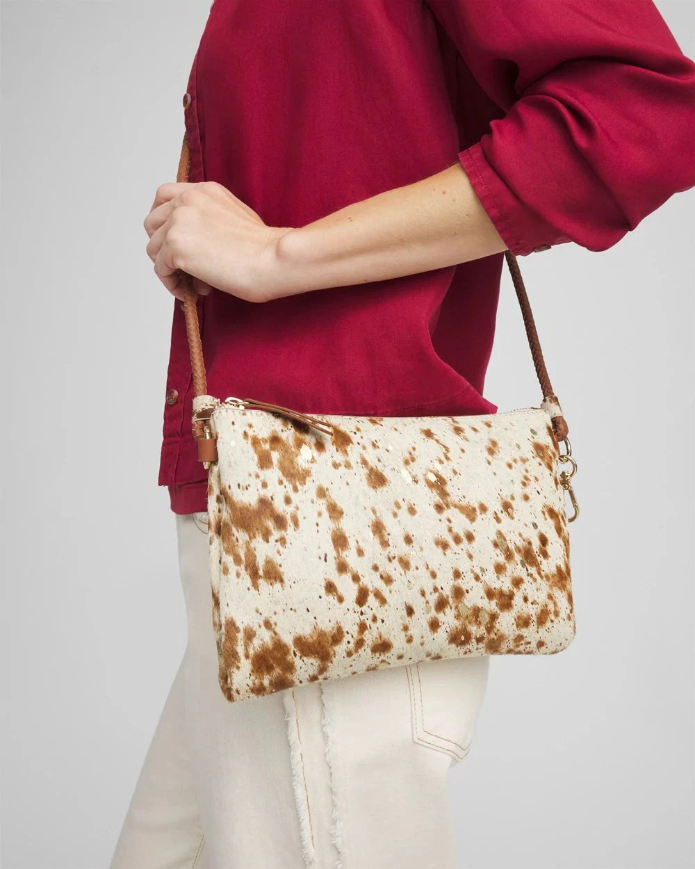 Cow-Print-Motif Convertible Bag | Chico's