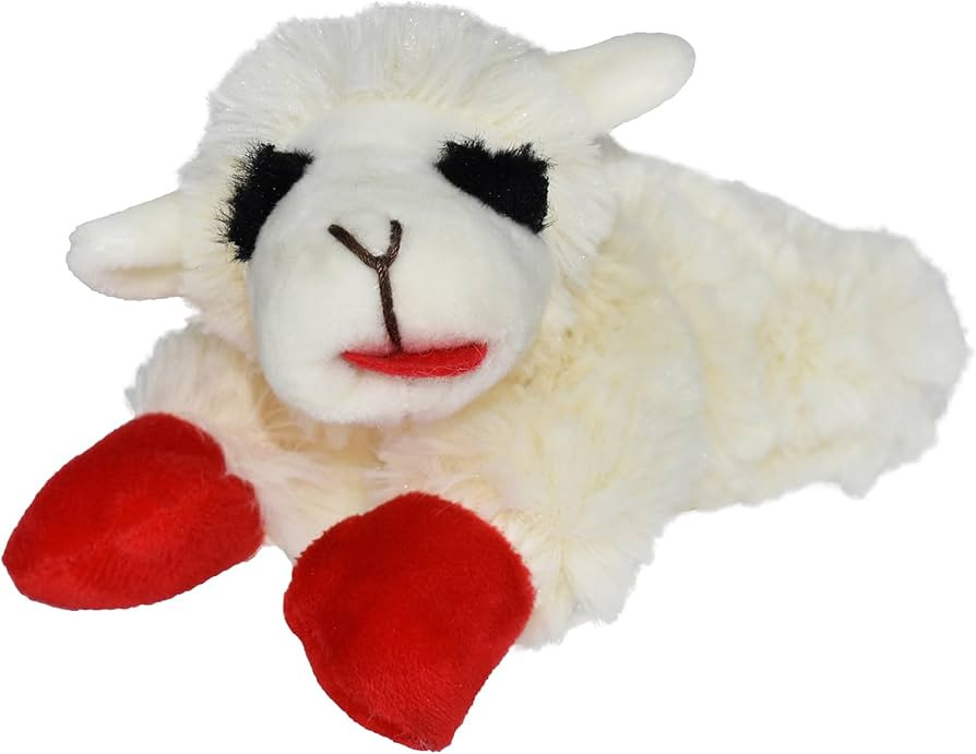 Multipet INTERNATIONAL 843140 Lambchop Plush Squeak Toy Mini for Pets, 6-Inch, White, small | Amazon (US)