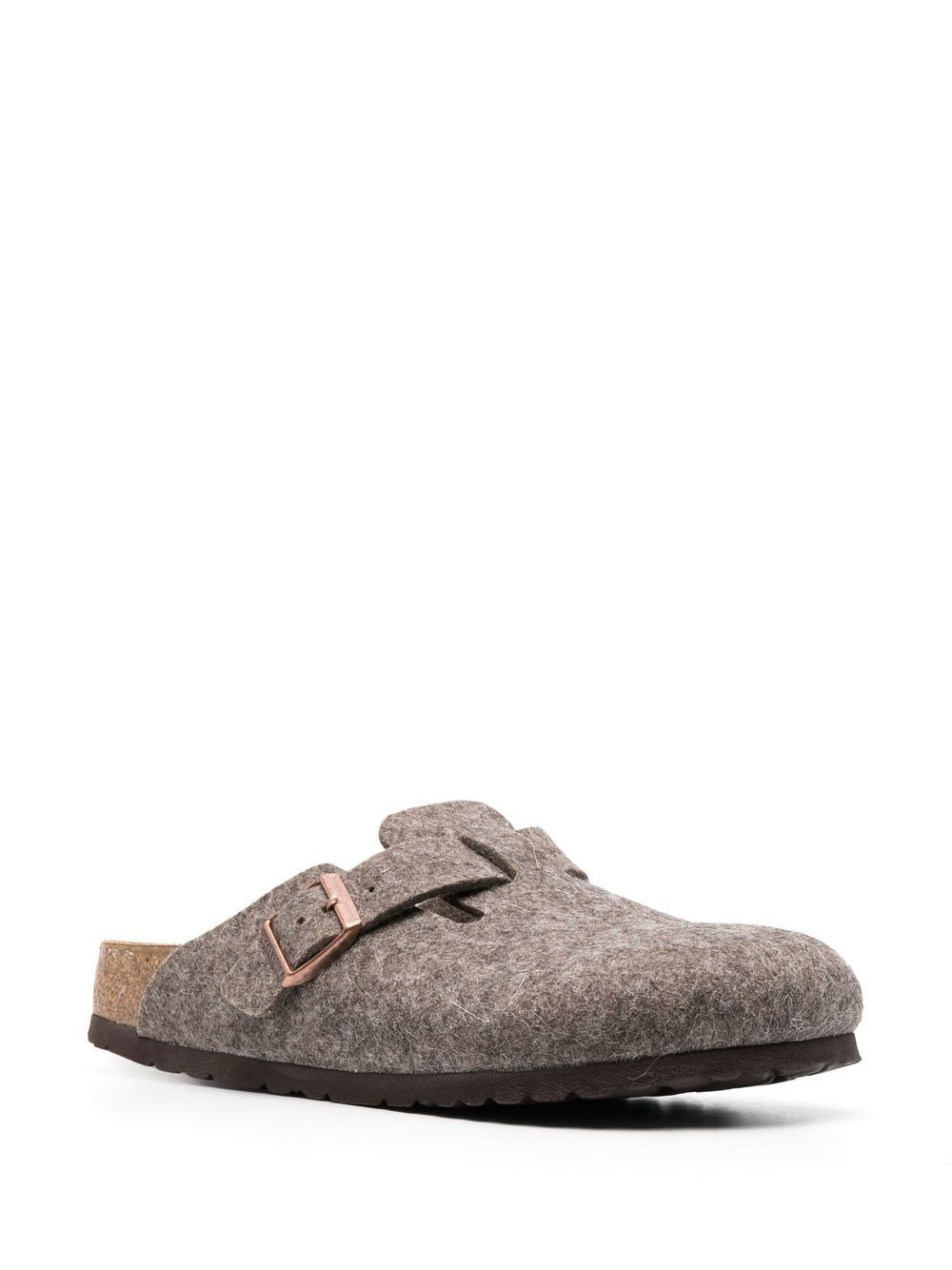 Birkenstock Boston buckle-embellished Slippers - Farfetch | Farfetch Global