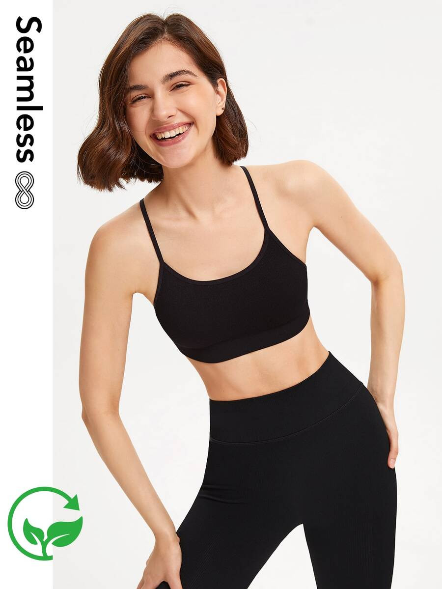 GLOWMODE Seamless Ribbed Colorblock Comfort Bra
   
      SKU: st2203143349707334
          
    ... | SHEIN