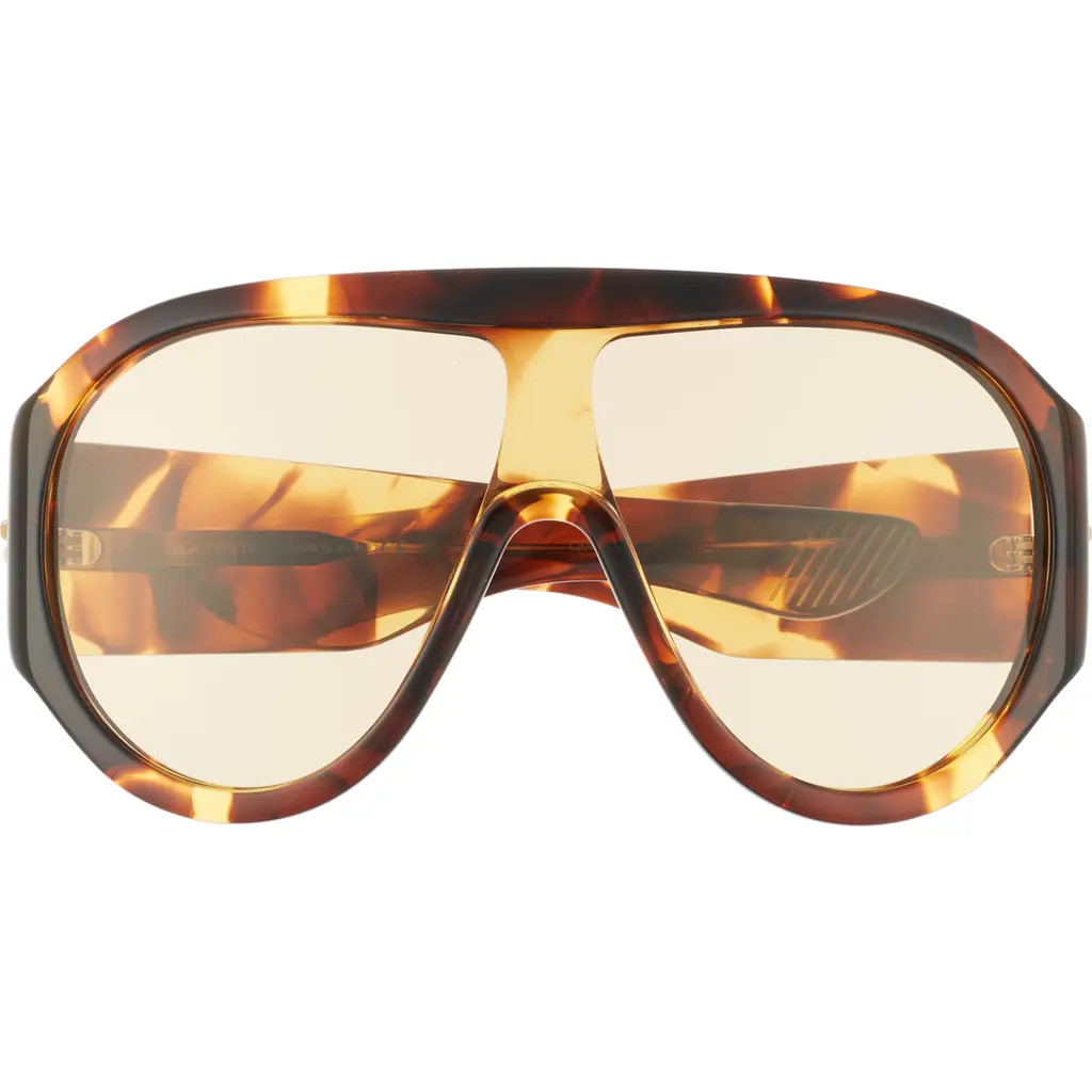 Bottega Veneta 99mm Shield Sunglasses in Havana at Nordstrom | Nordstrom