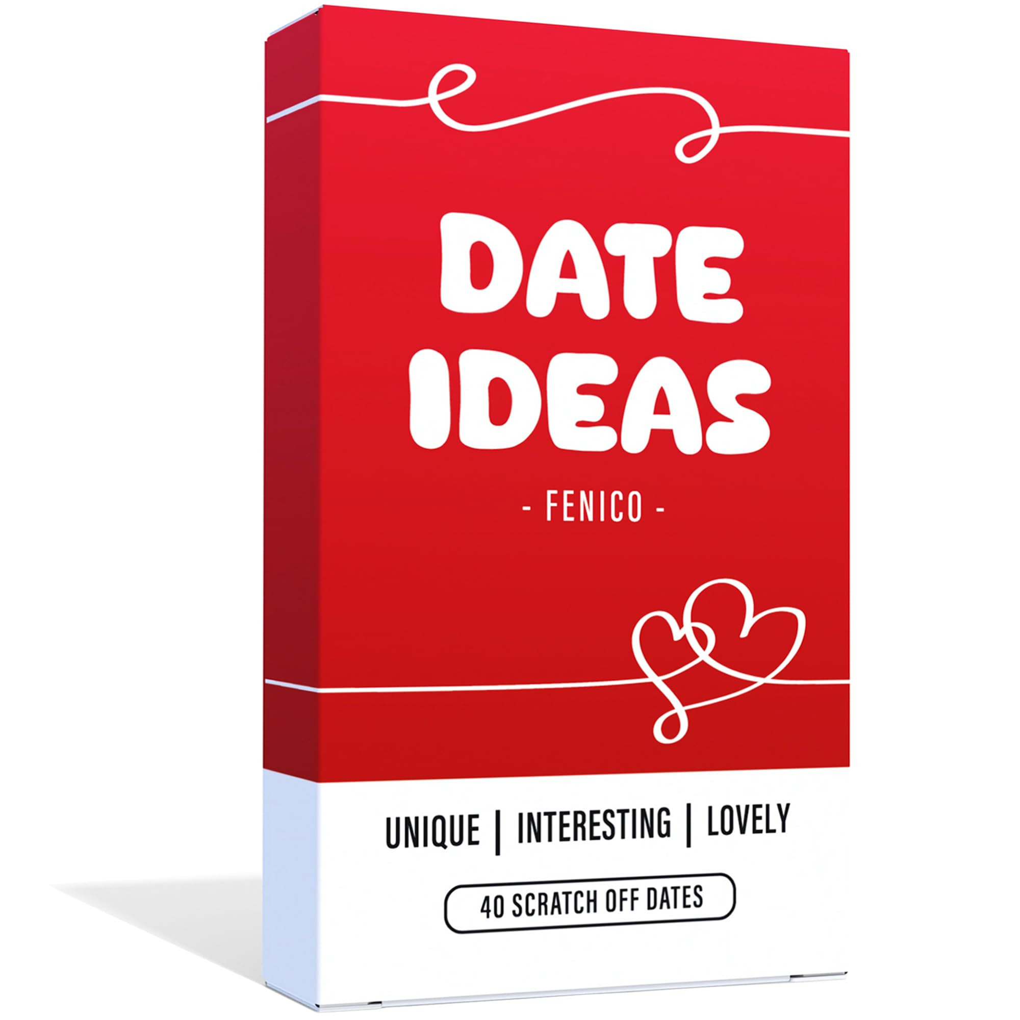 Date Night Ideas - 40 Scratch Off Cards Box - Romantic, Unique Gift for Couples, Girlfriend, Boyf... | Amazon (US)