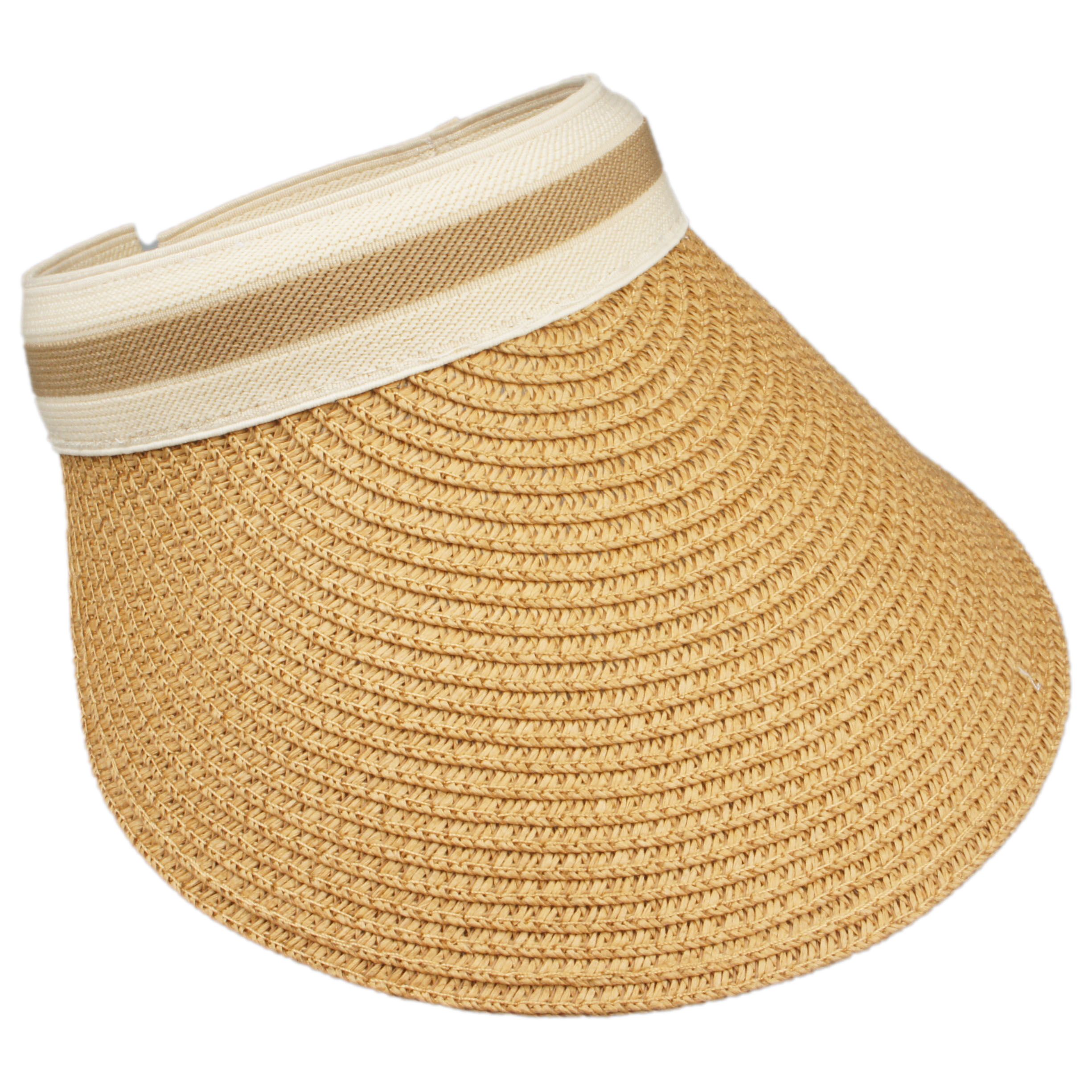 Summer Wide Brim Straw Panama Sun Visor Golf Hats for Women Kids Natural | Walmart (US)