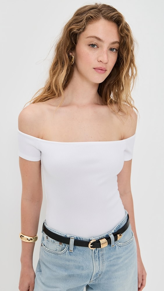 L'AGENCE Adana Off Shoulder Bodysuit | Shopbop | Shopbop