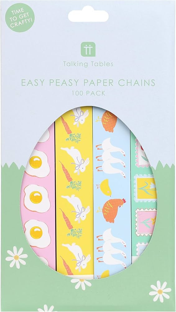 TALKING TABLES 100 x Easter Paper Chains Party Decorations Easter Hanging Decorations No Glue Eas... | Amazon (US)