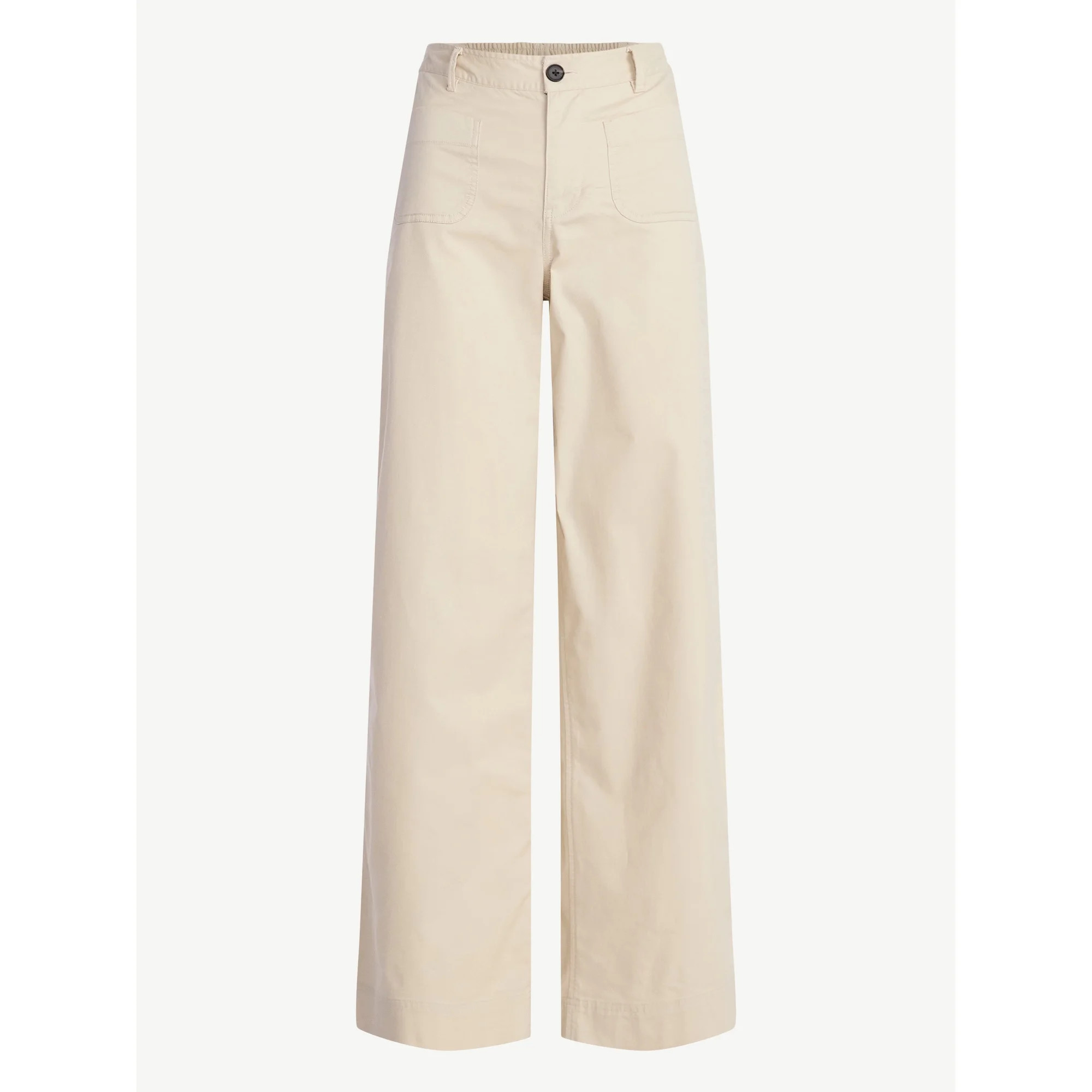 Free Assembly Women's and Women's Plus Patch Pocket Wide Leg Pants, 30”, 32” and 34” Inseam... | Walmart (US)