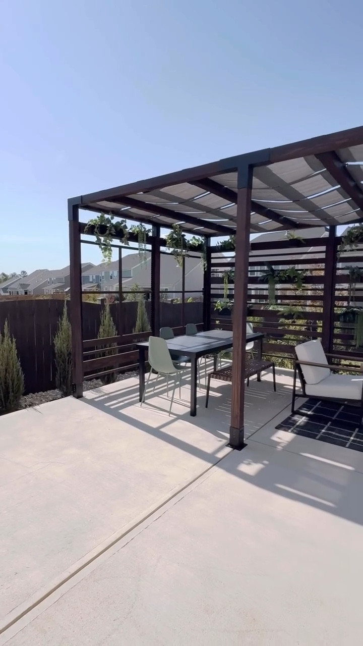 Here are my finds or similar to help recreate my outdoor living look!

#beforeandafter #build #pergola #outdoorliving #patio #patiodesign #pergoladesign #backyard #backyarddesign #homeremodel #remodel #renovation #homerenovation #home #homedecor #homedesign #outdoorlivingroom #patiofurniture #tojagrid #shadesails #outdoorshade #project #diy #lifehack #hack #diyersofinstagram #diyer #savemoney #hacks #tools l