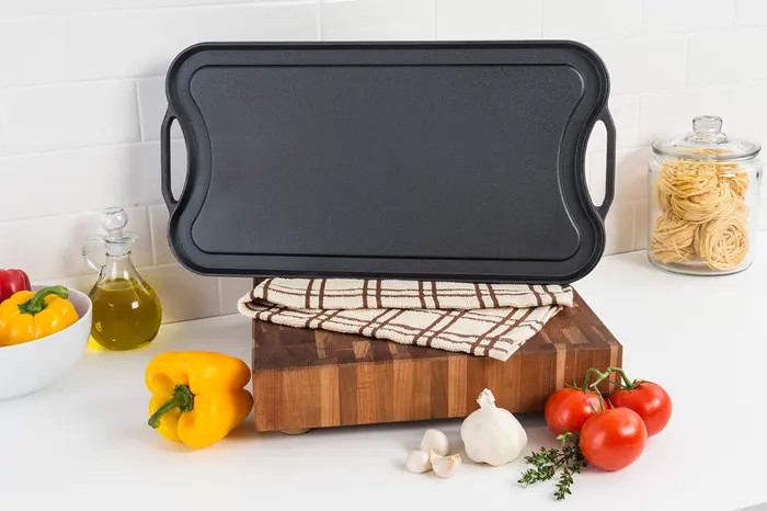 20-Inch Cast Iron Double Burner Reversible Griddle & Grill | Nordstrom