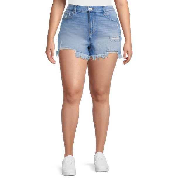Celebrity Pink Juniors Plus Size Denim Shorts | Walmart (US)