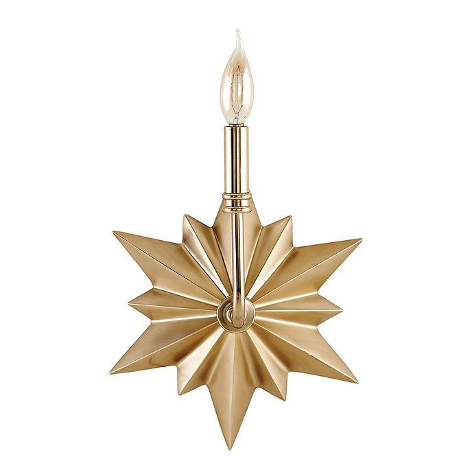 Luna Star Wall Sconce Antique Brass Light Fixture | Ballard Designs, Inc.