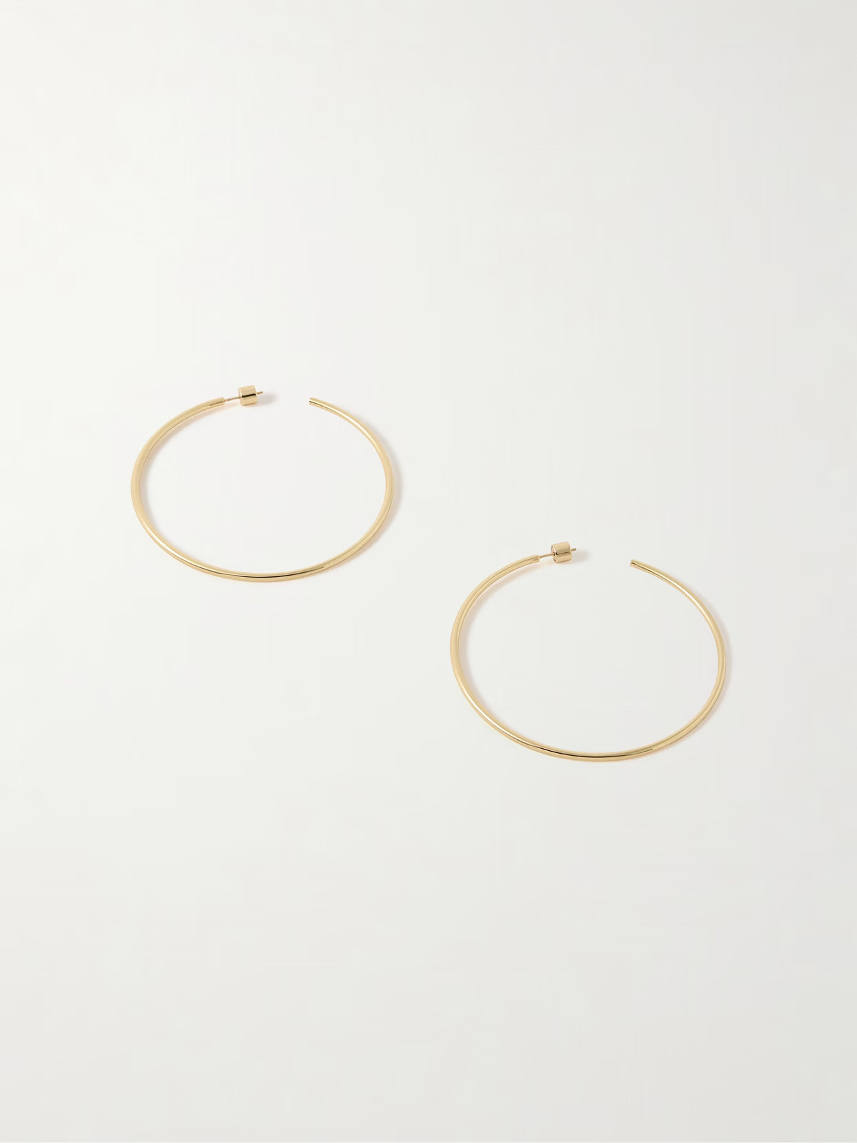 Jennifer Fisher - 2.5" Thread Gold-plated Hoop Earrings - One size | NET-A-PORTER (US)
