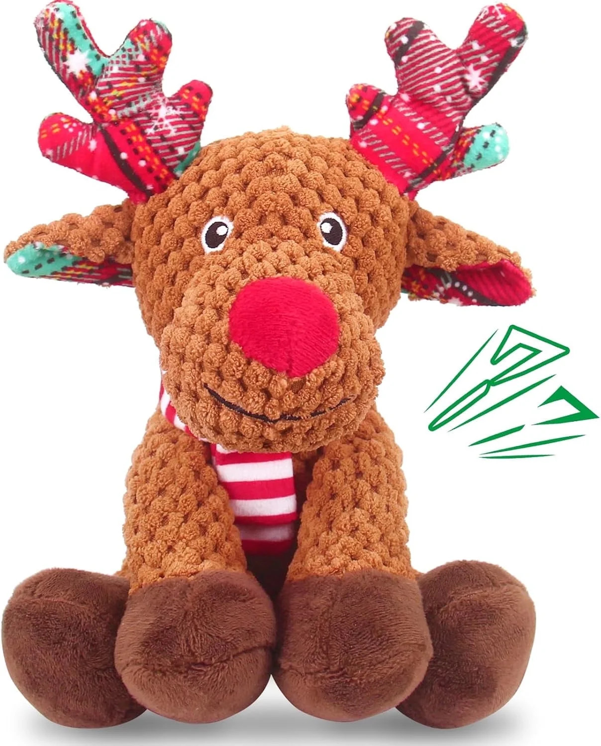 Aollywin Christmas Dog Toys, Dog Squeaky Toys with Crinkle Paper, Interactive Plush Puppy Chew To... | Walmart (US)