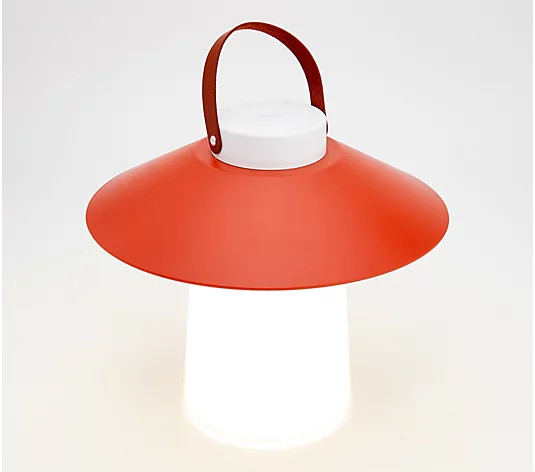 Indoor/Outdoor Lantern w/vegan Leather Strap by Bobby Berk by Bobby Berk - QVC.com | QVC