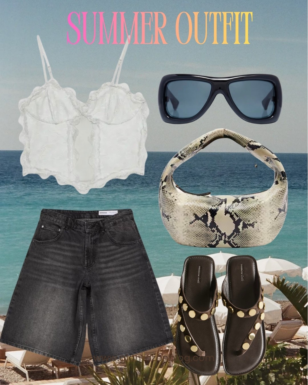 Zara outfit, denim Bermuda shorts, Khaite bag, massimo dutti sandals, ysl sunglasses, Zara top

#LTKeurope #LTKfestival #LTKsummer