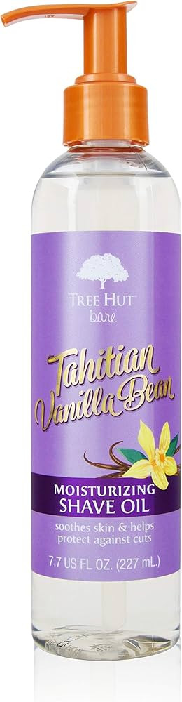 Tree Hut bare Moisturizing Shave Oil, Tahitian Bean, Vanilla, 7.7 Fl Oz | Amazon (US)