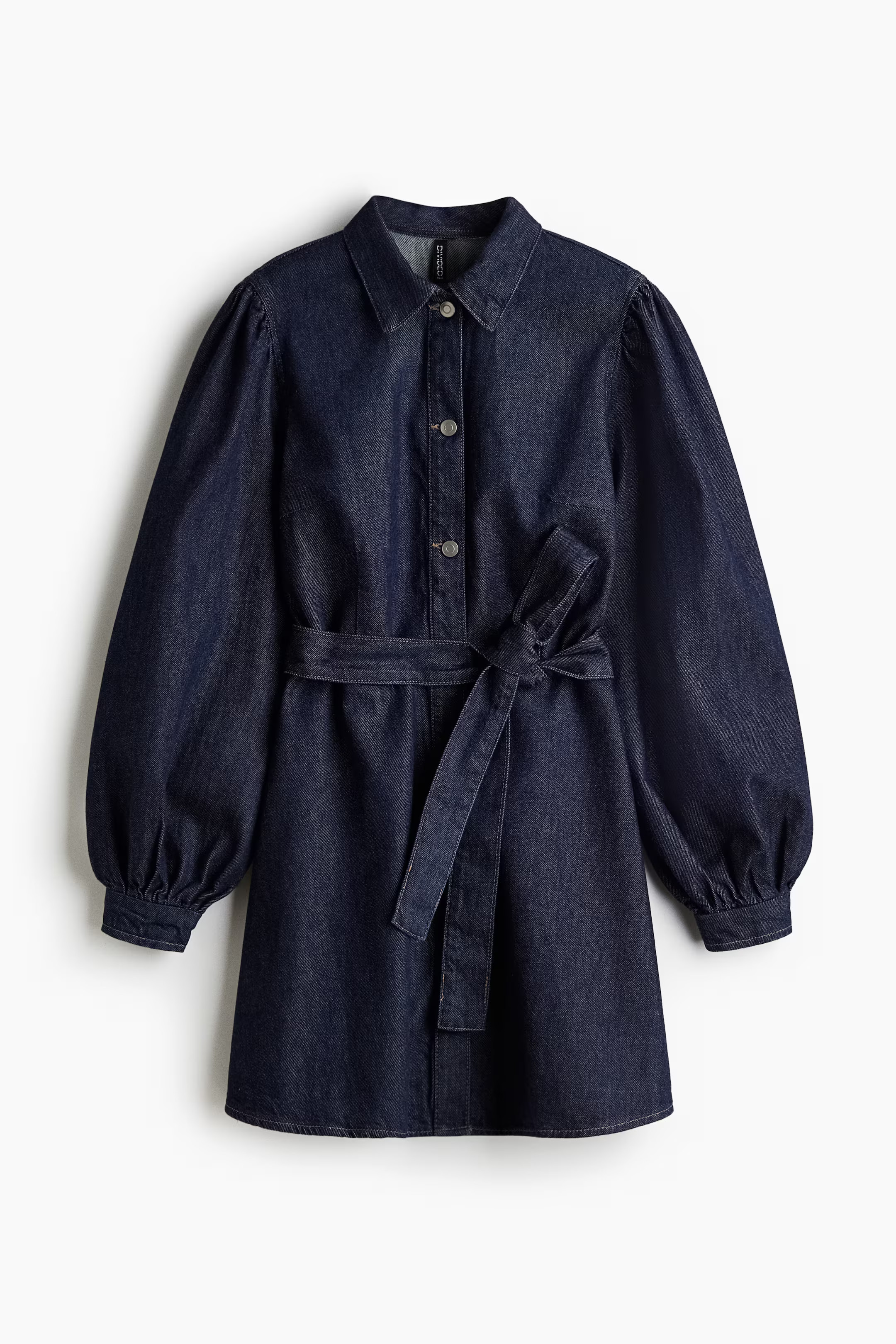 Belted denim dress - Dark denim blue - Ladies | H&M US | H&M (US + CA)