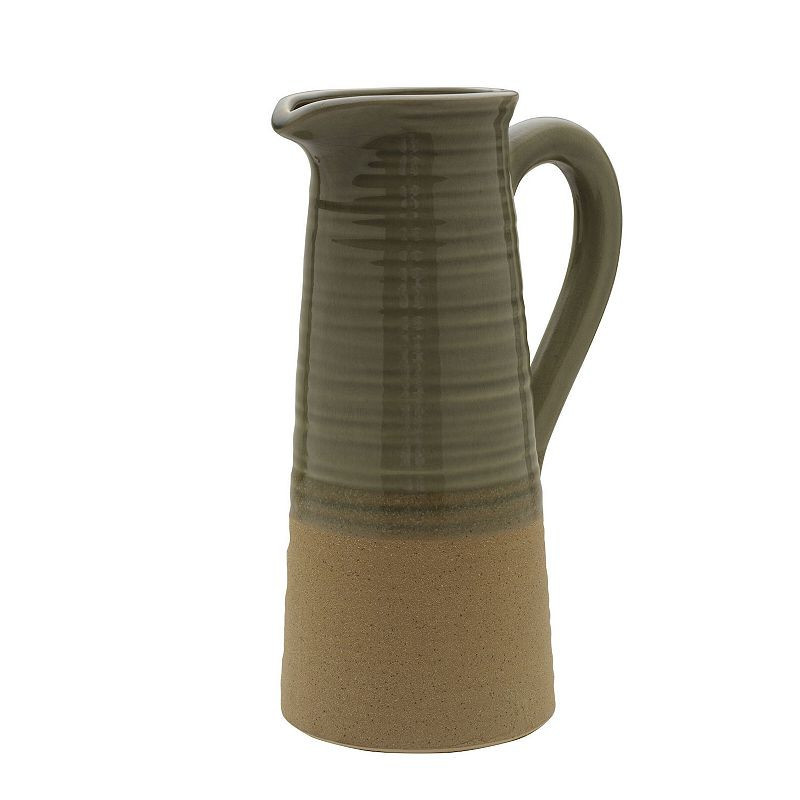 Elements Sage Pitcher Decorative Vase Table Decor, Green | Kohl's