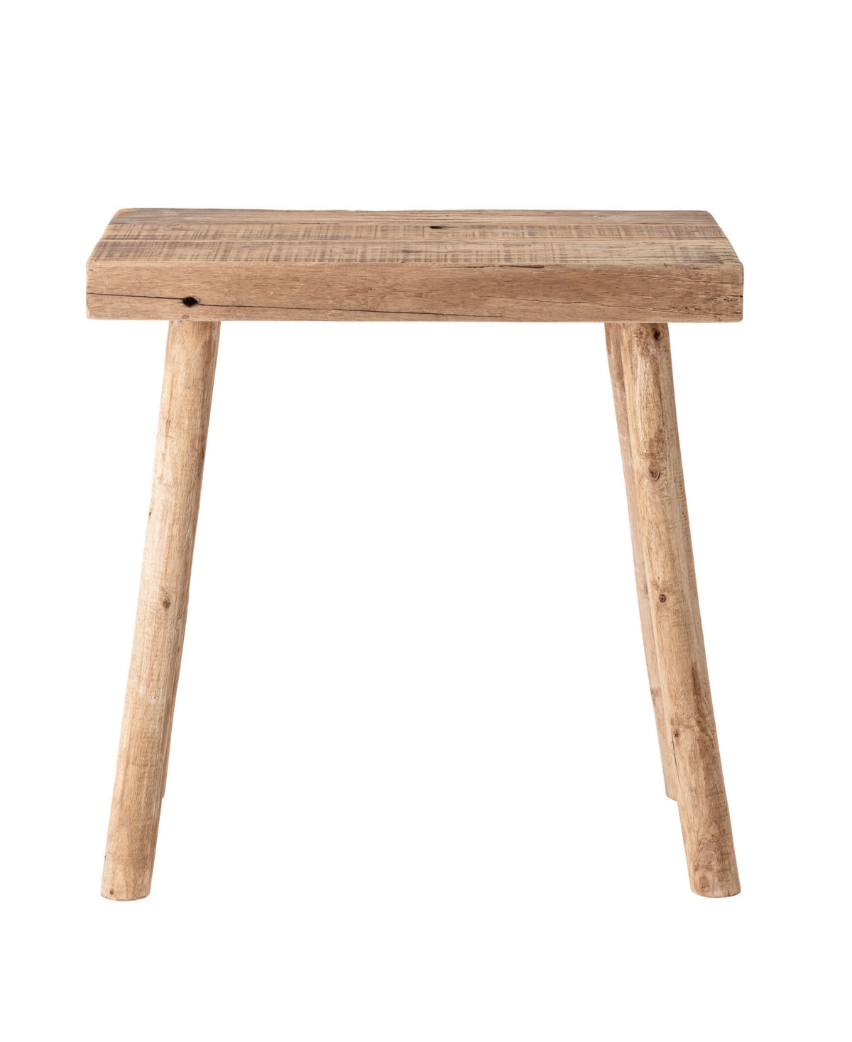 Storied Home Long 19" Wood Rectangle Stool - Natural | Macy's