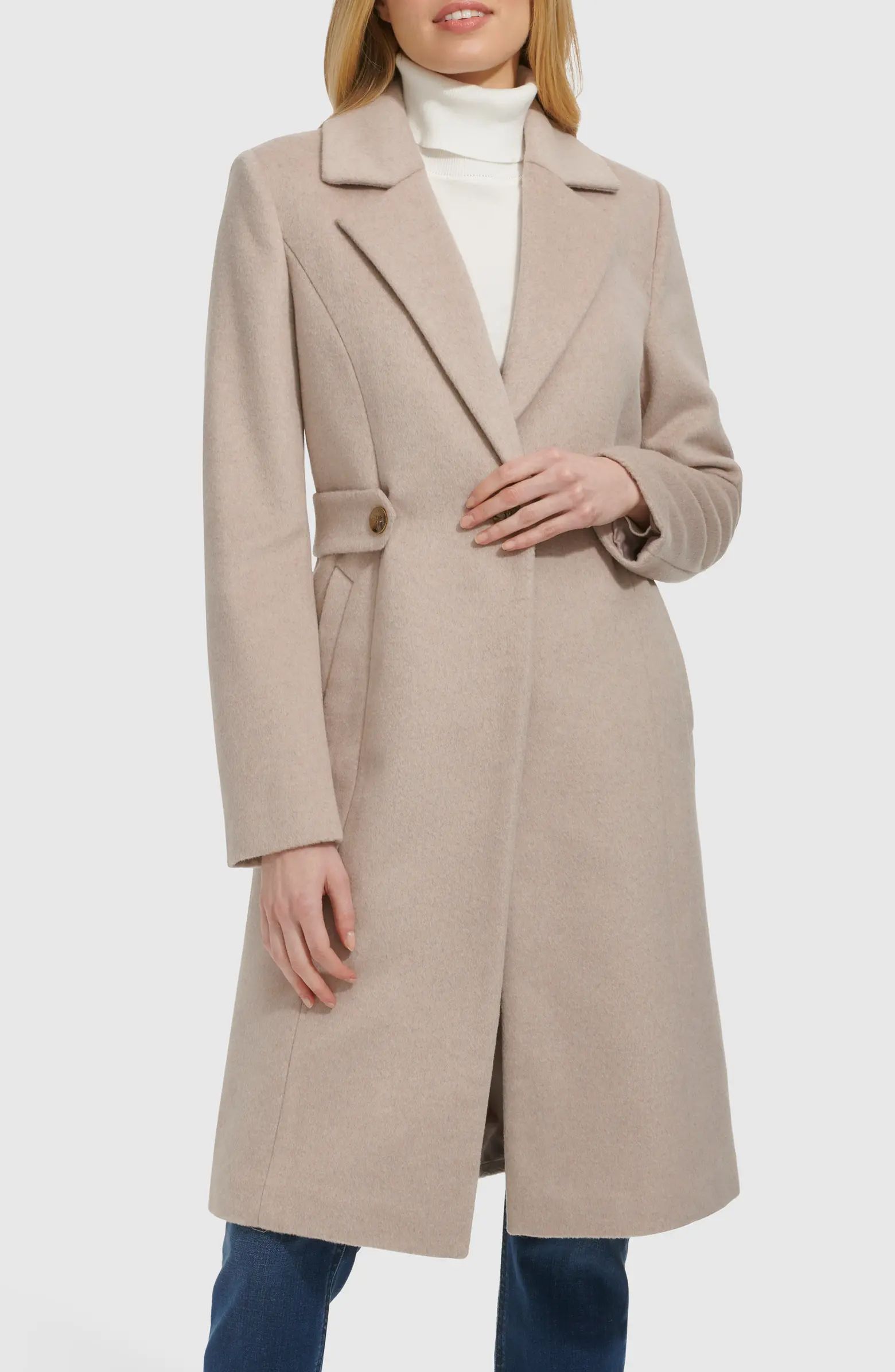 Cole Haan Slick Wool Blend Coat | Nordstrom | Nordstrom