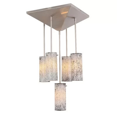 5 - Light Cluster Cylinder Pendant | Wayfair North America