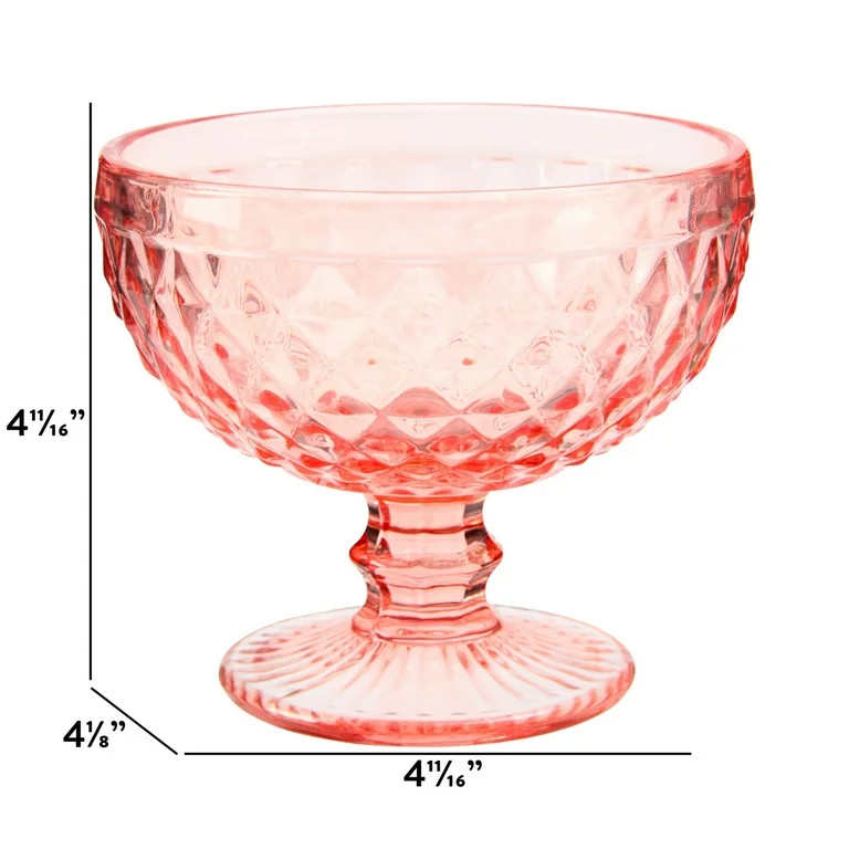 Bridgerton Stemmed Glass Cup, Pink | Walmart (US)