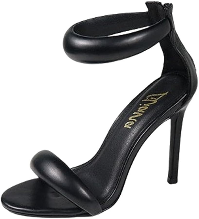 Liliana Women's Open Toe High Heels Stiletto Heeled Sandals | Amazon (US)