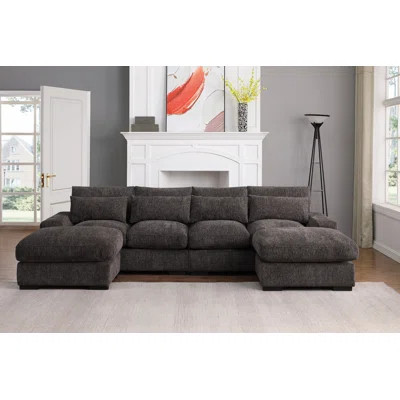 Mauralia Piece Upholstered Chaise Sectional | Wayfair North America