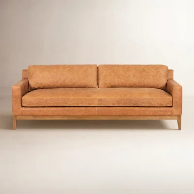 Zyon 90" Genuine Leather Sofa | Wayfair North America