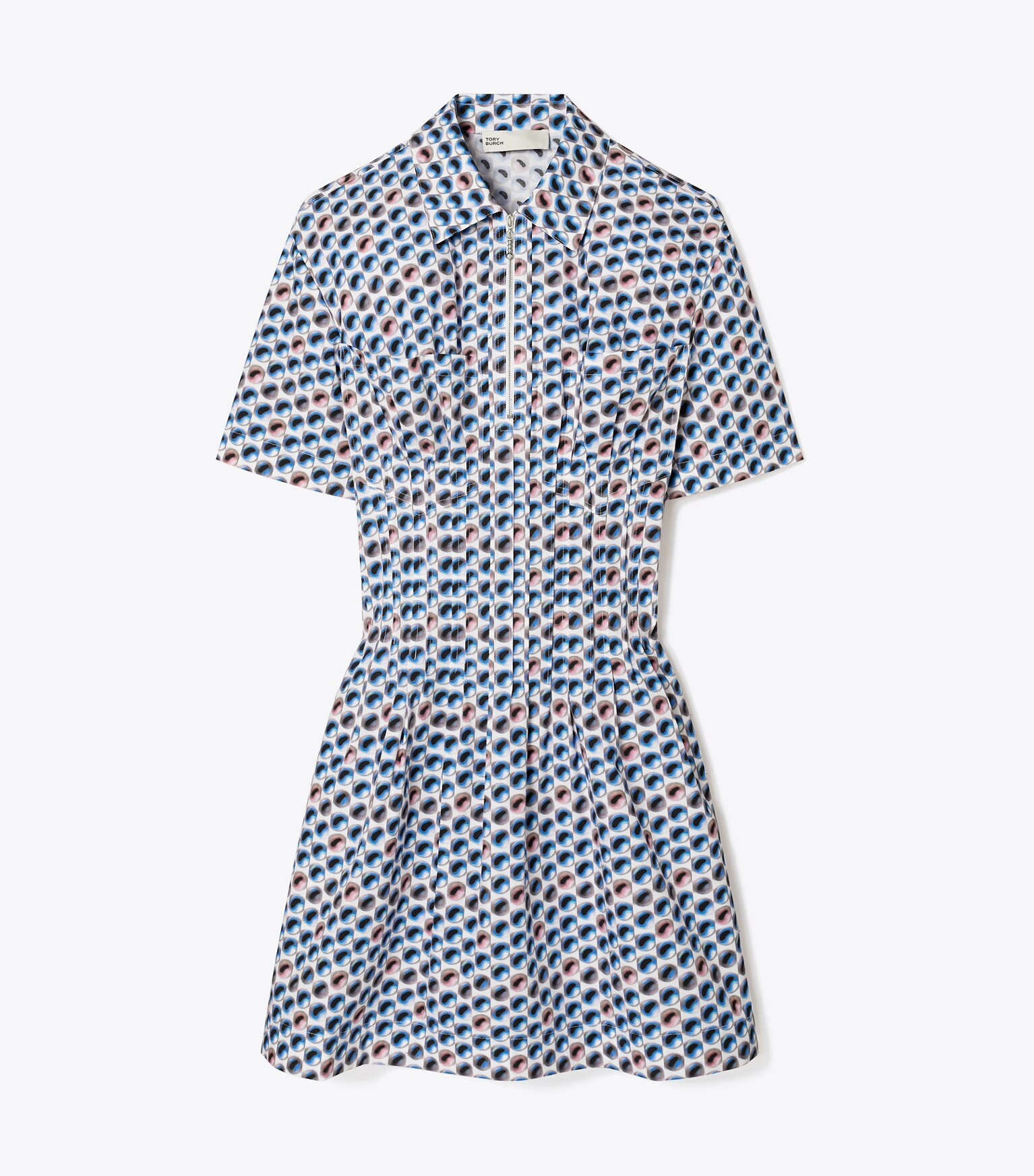 Printed Cotton Poplin Dress: Women's Designer Dresses | Tory Burch | Tory Burch (US)