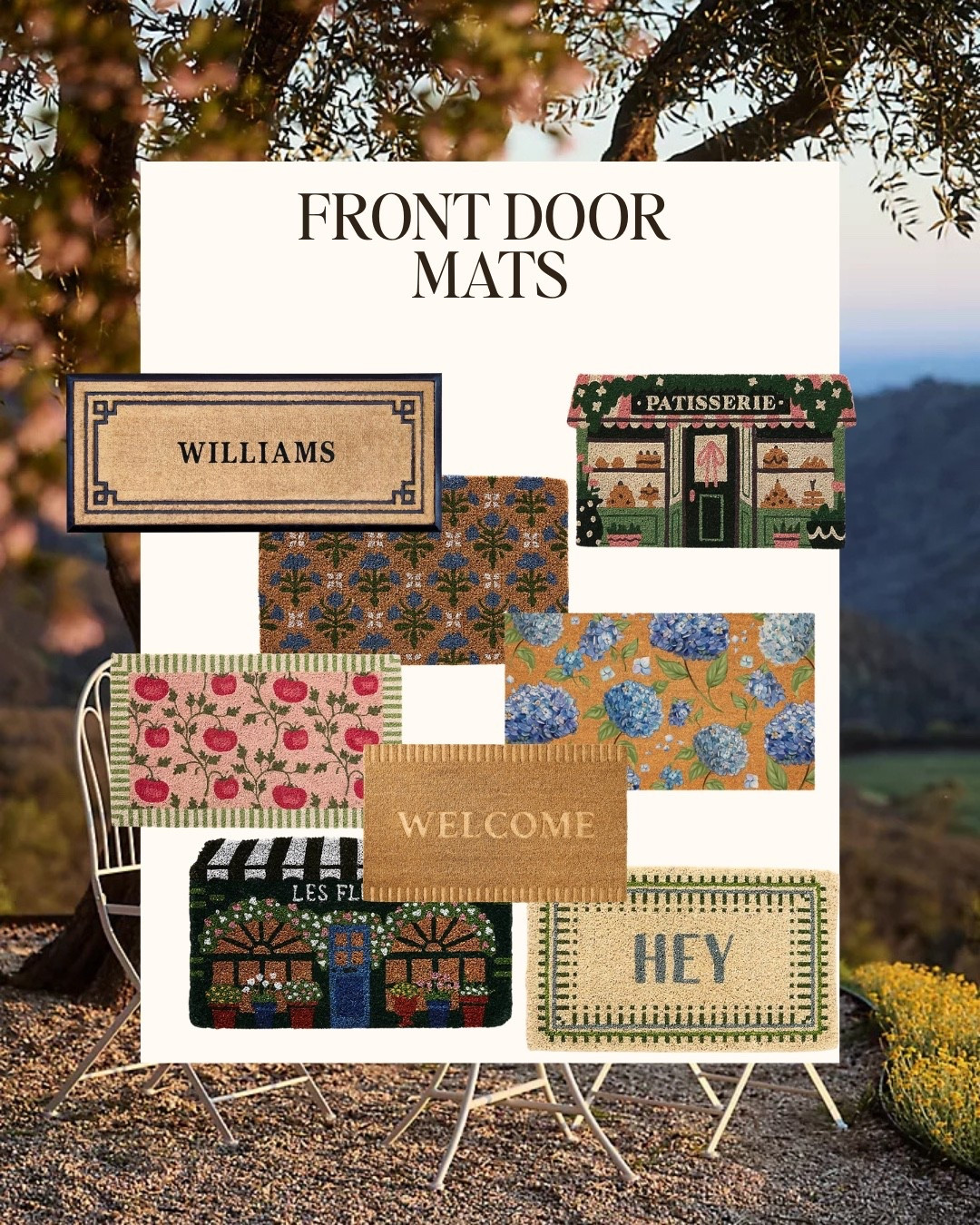 Front door mats for spring!