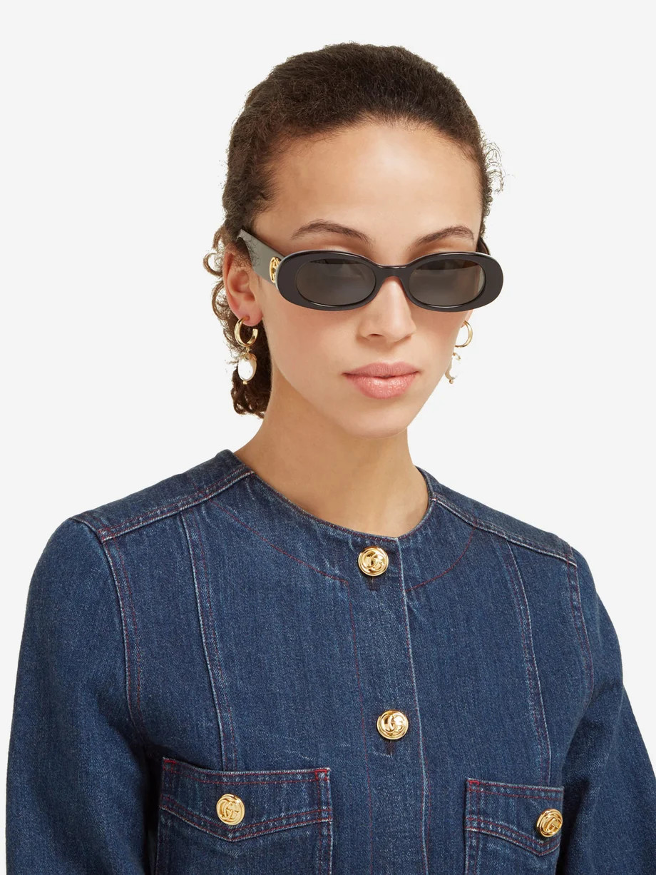 Oval acetate sunglasses | Matches (UK)