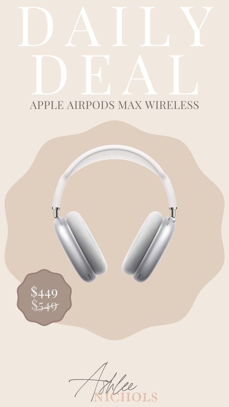 Daily deals - the Apple AirPods max are on sale for $449!! 

AirPods max, Apple headphones, electronics

#LTKsalealert #LTKfindsunder50 #LTKfindsunder100