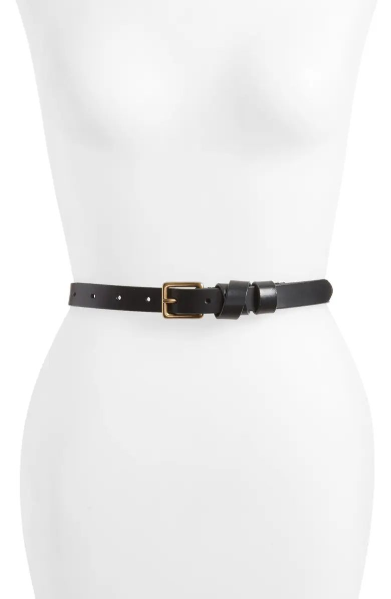 Leather Crisscross Skinny Belt | Nordstrom