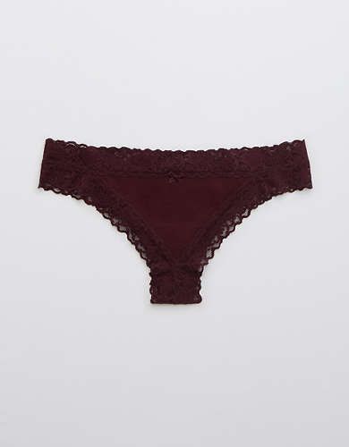 Aerie Cotton Thong Undie | American Eagle Outfitters (US & CA)