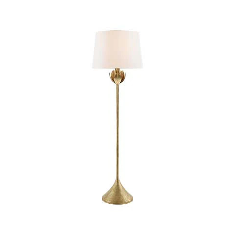Alberto Large Floor Lamp in Antique Gold Leaf | Caitlin Wilson Design