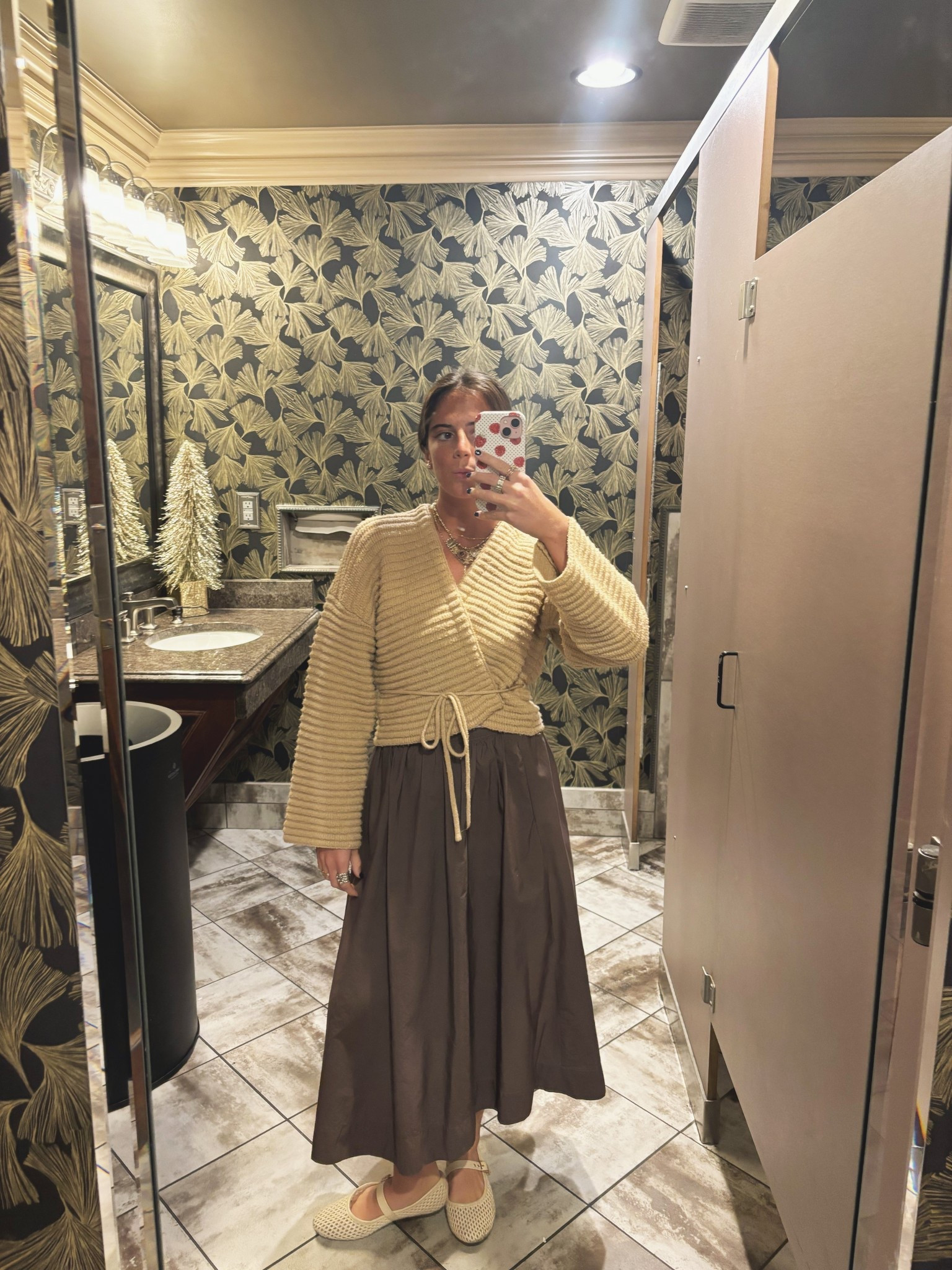 Dinner 💫💫💫 Sweater is old but I linked similar! Wrap sweaters are super trendy right now & an elevated basic 🤭🤭🤭

#LTKHoliday #LTKSeasonal #LTKootd