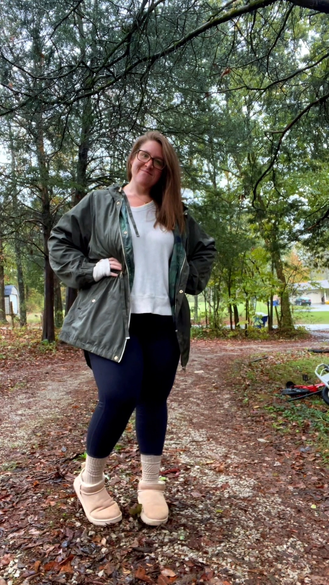 It's going to be a gloomy, rainy week. I'm here for it. Broke out my favorite (only e) rain jacket and took on the morning. Probably should have broken out the rain boots too...but there's still time comfy, cozy clothes today, recovering from another whirlwind weekend. Happy Monday, friends! #OOTD #realisticmomlife #sahm #plussize #plussizeootd

#LTKMidsize #LTKSeasonal #LTKPlusSize
