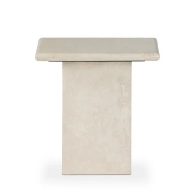 Rockwell Genuine Marble Block End Table | Perigold