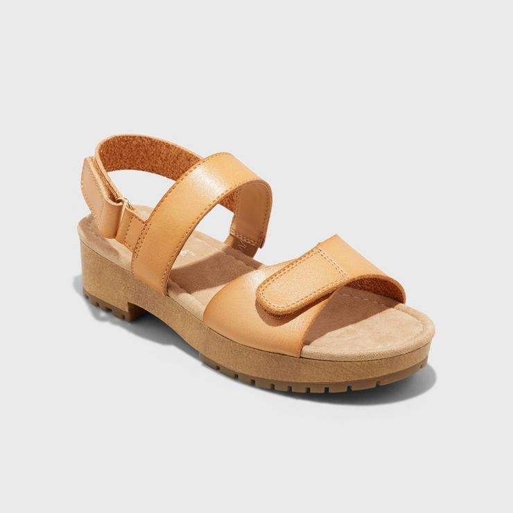 Girls' Addison Wedge Sandals - Cat & Jack™ Cognac | Target