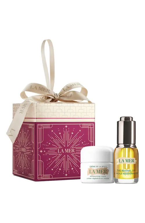 La Mer The Glowing Indulgence Moisturizer & Renewal Oil Gift Set Duo $250 Value at Nordstrom | Nordstrom