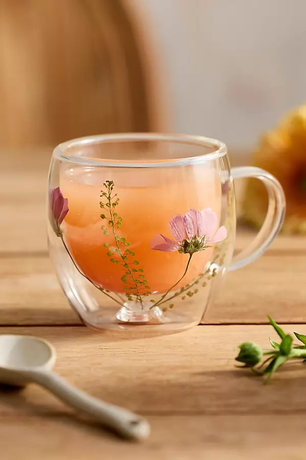 Pressed Floral Mug | Anthropologie (US)